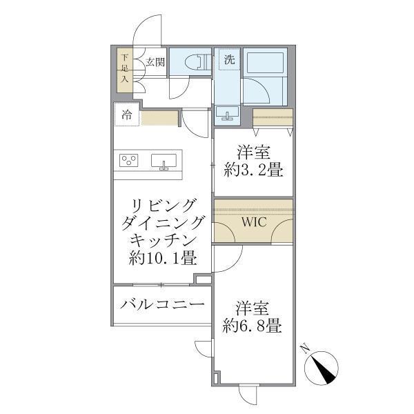 105号室 間取り