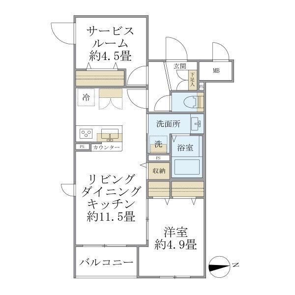 303号室 間取り